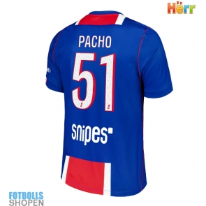 Billiga Paris Saint-Germain Willian Pacho #51 Hemmatröja 2026-27 Kortärmad